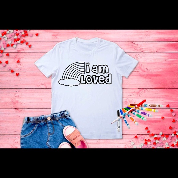 Colorable Valentines Day Shirts - Picture 2 of 4